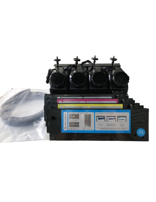 Roland UV Bulk Ink System-4 Bottles(1.5L), 4 Cartridges(CMYK)